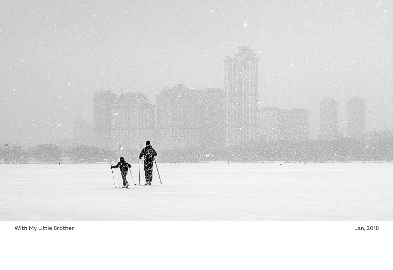 すっきりとした都会的な雰囲気のフォトカレンダー