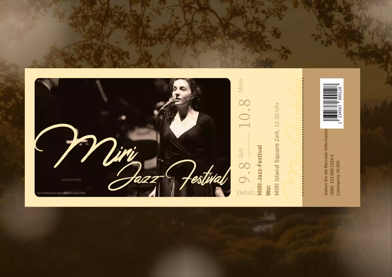 Brown Autumn Jazz Female Singer Performance