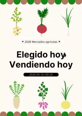 Un concepto de frutería con fondo beige para promocionar productos agrícolas