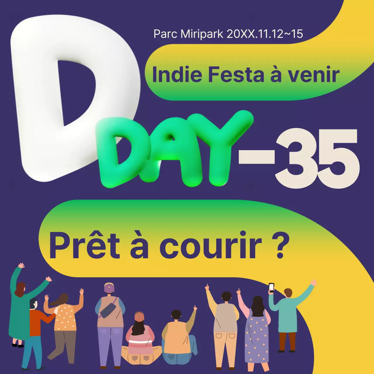 Promouvoir les festivals avec une touche de bleu marine