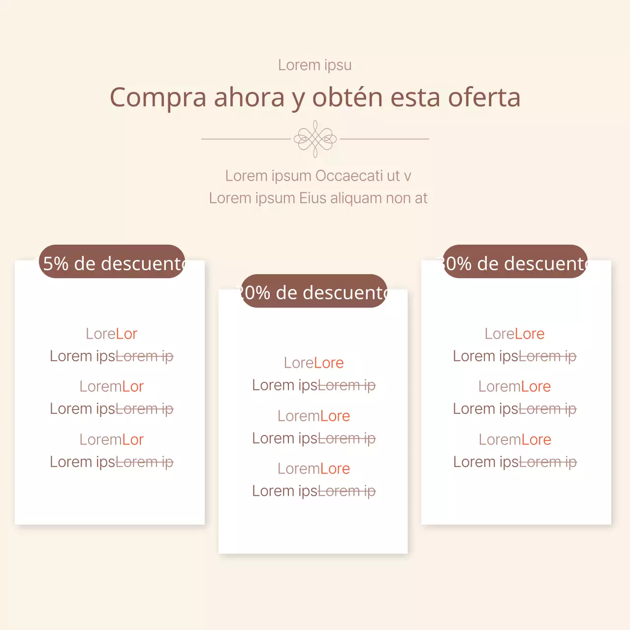 Elegante anuncio de regalo de boda sobre fondo marfil