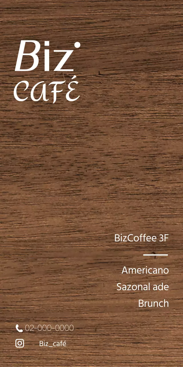 Uma placa de madeira simples para café com contas, com texto relacionado com o café e formas ilustradas