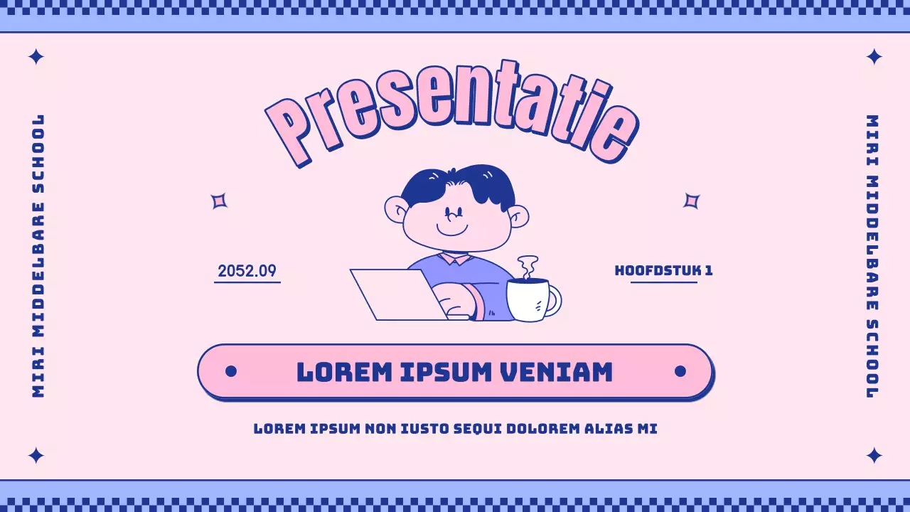 Introduceer het concept van schattige roze en paarse figuurtjes