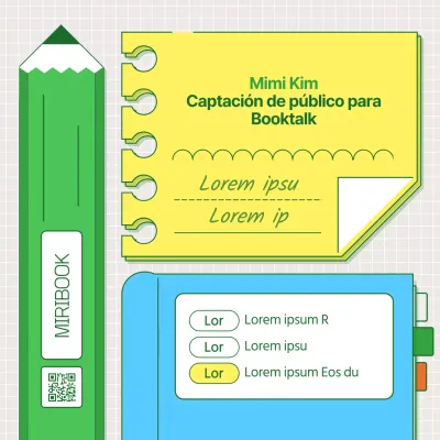 Consiga audiencia para su charla sobre el libro con un estilo ilustrado y colorido