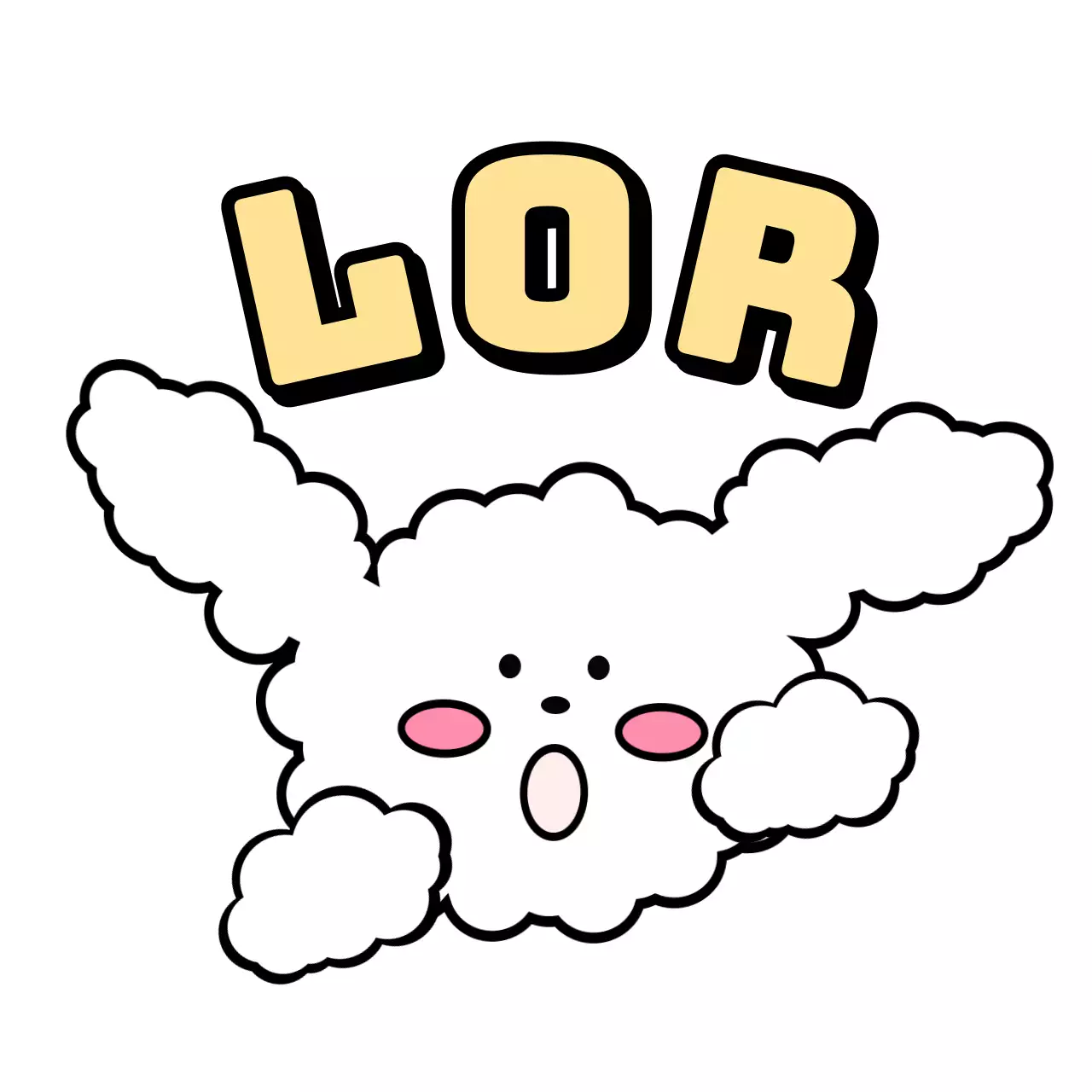 Schattige en eenvoudige geïllustreerde gepersonaliseerde goederen in geel en wit