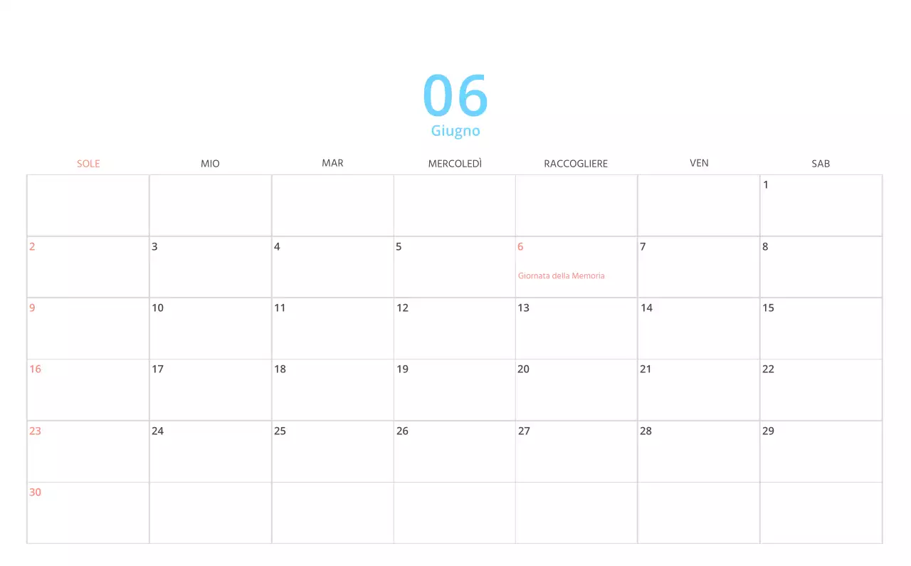 Simpatico calendario da tavolo illustrato verde a tema famiglia