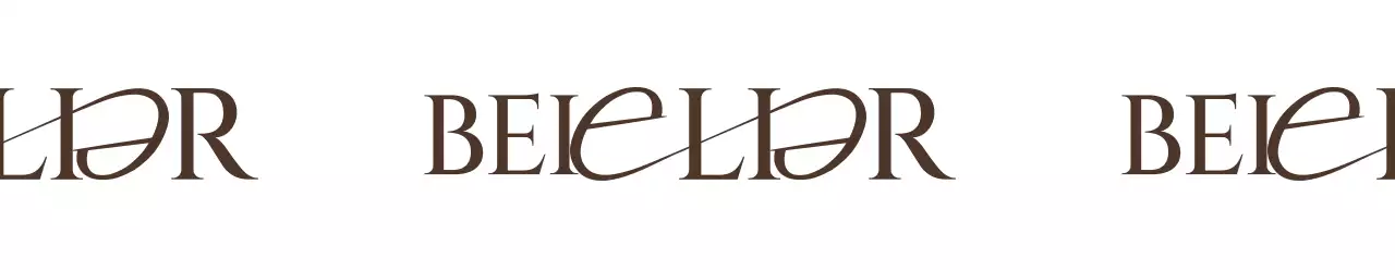 Für eine High-End-Konzeptredaktion mit einem dunkelbraunen Textlogo