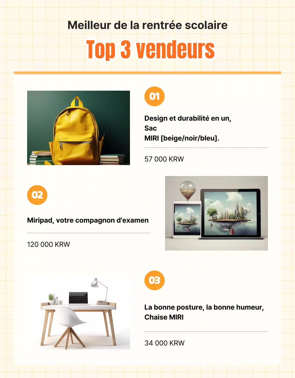 Collection de fournitures scolaires illustrées pour la rentrée des classes sur fond jaune