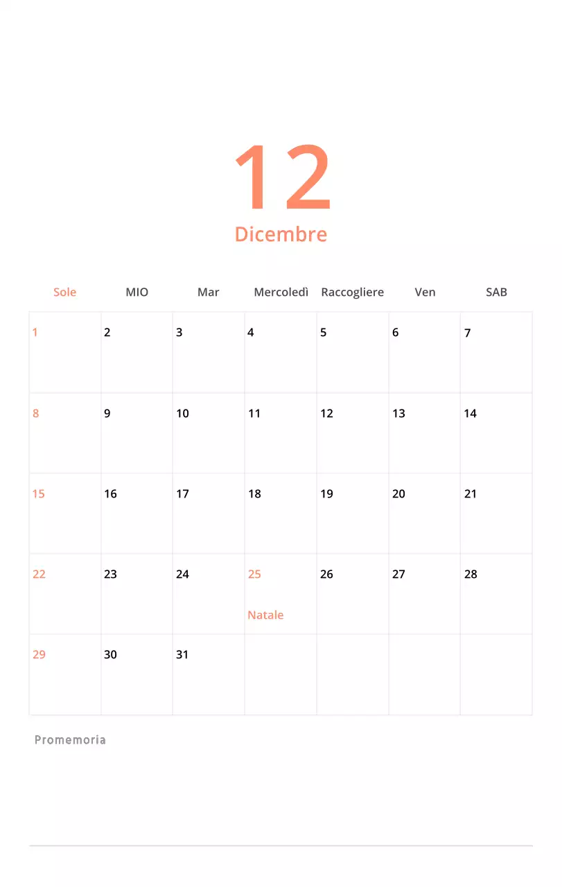 Simpatico calendario da tavolo illustrato verde a tema famiglia