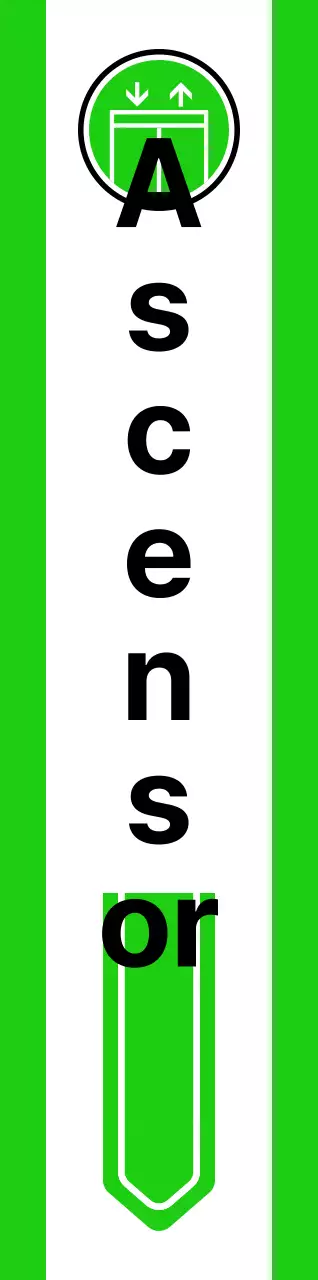 Para orientarse con sencillos pictogramas amarillos y verdes