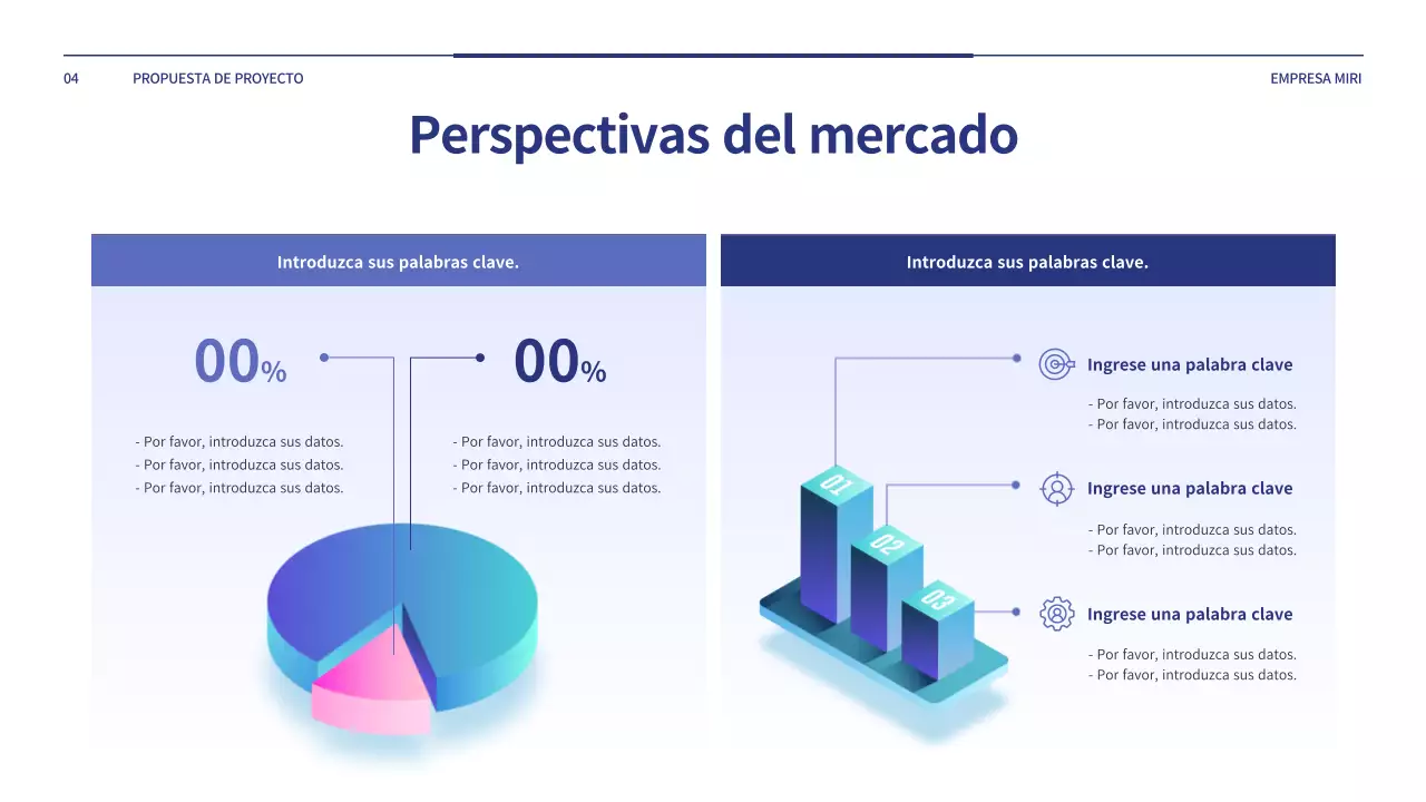 Una sencilla propuesta de proyecto en azul