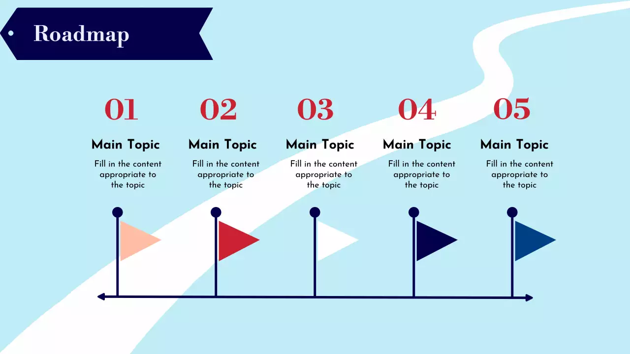 Navy and Sky blue trendy Goals and Objectives Planner