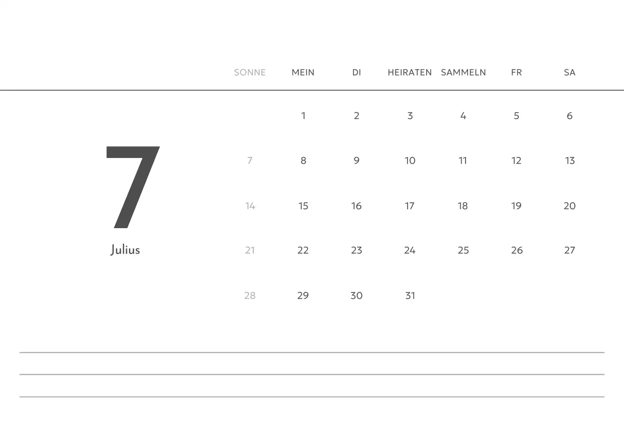 Ein Fotokalender mit klarem, urbanem Charakter