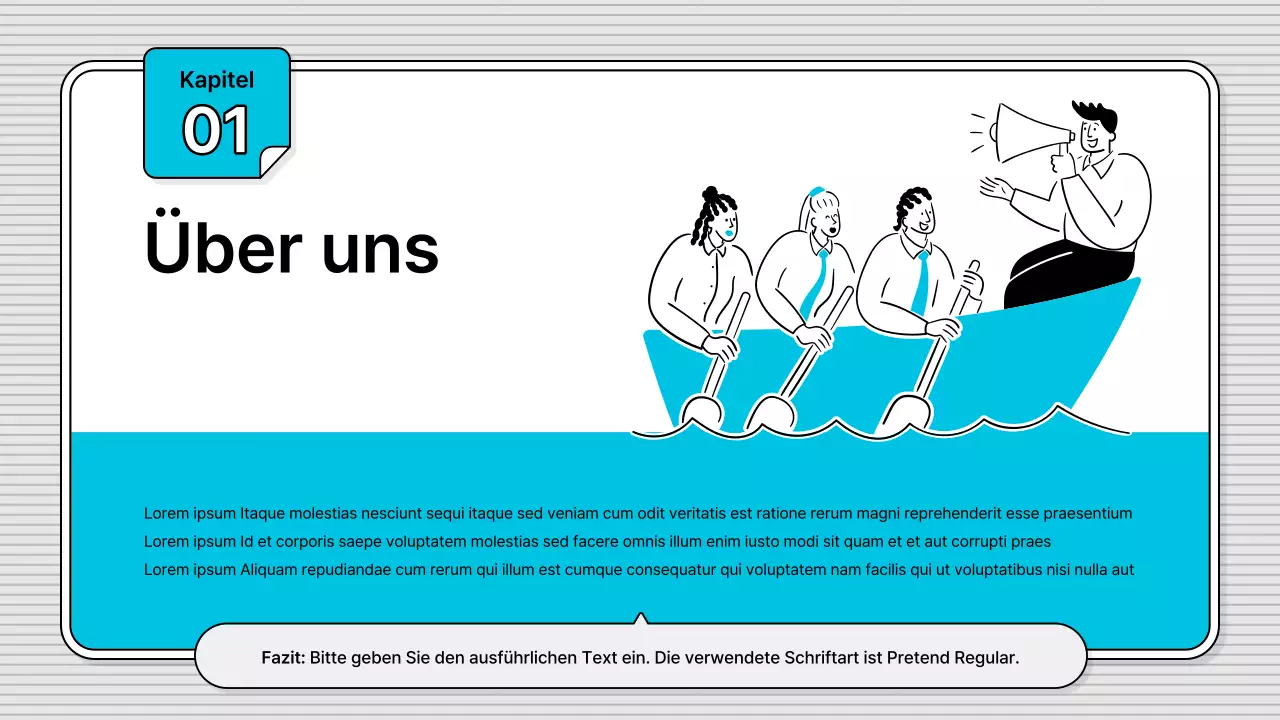 Blue's leicht zu bearbeitender, einfacher Business-Illustrationsstil