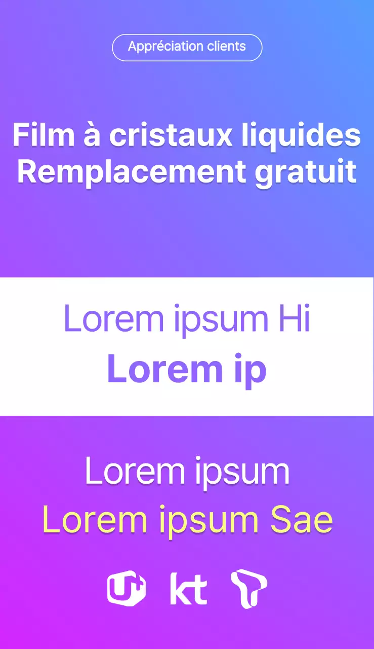 Un panneau publicitaire simple avec un texte coloré et un logo photo pour un magasin de téléphonie mobile.