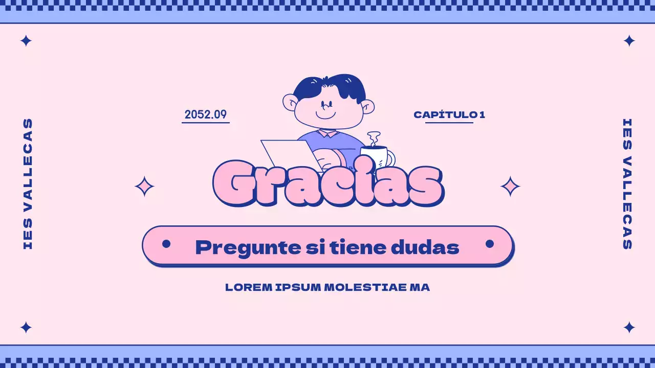 Introducir el concepto de simpáticos personajes rosas y morados