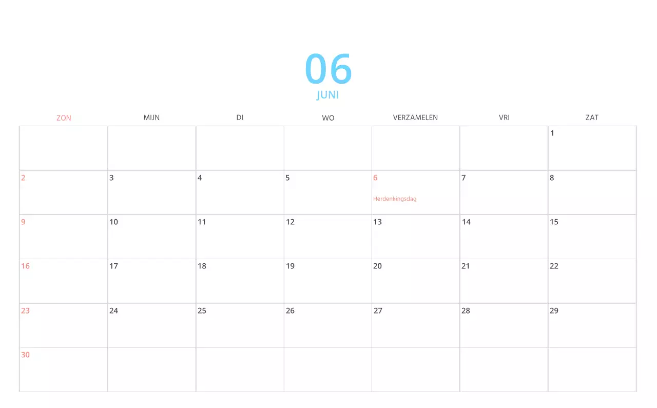Schattige geïllustreerde groene bureaukalender met familiethema
