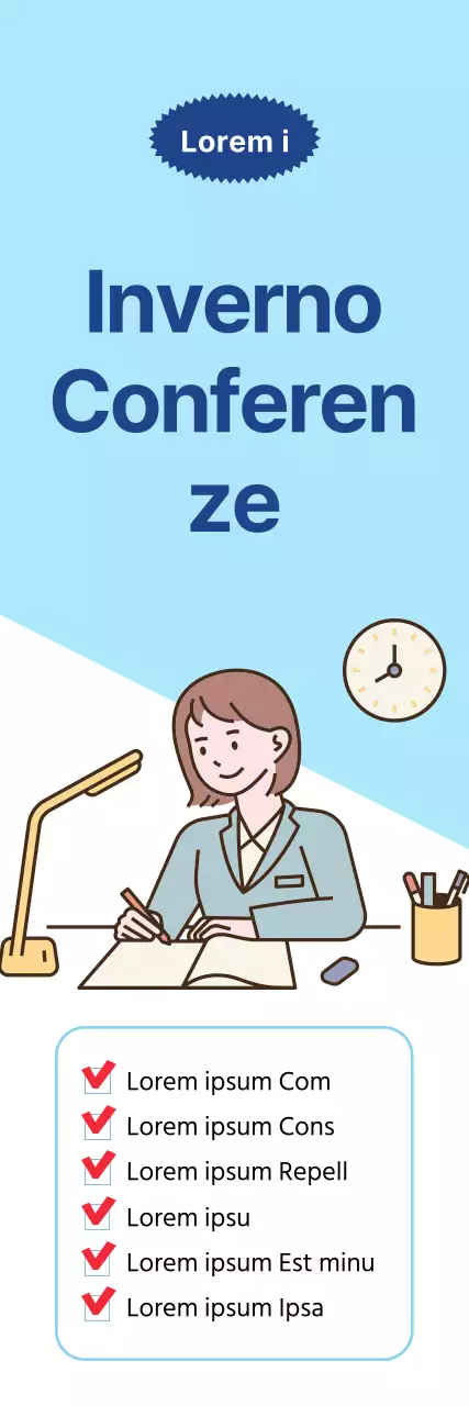 Promuovete offerte speciali con uno sfondo azzurro e bianco per un look pulito.