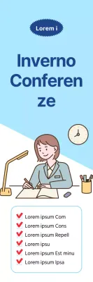 Promuovete offerte speciali con uno sfondo azzurro e bianco per un look pulito.