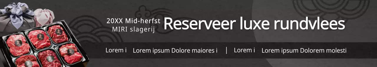 Een luxe zwart Koreaans rundvleescadeau vooraf reserveren