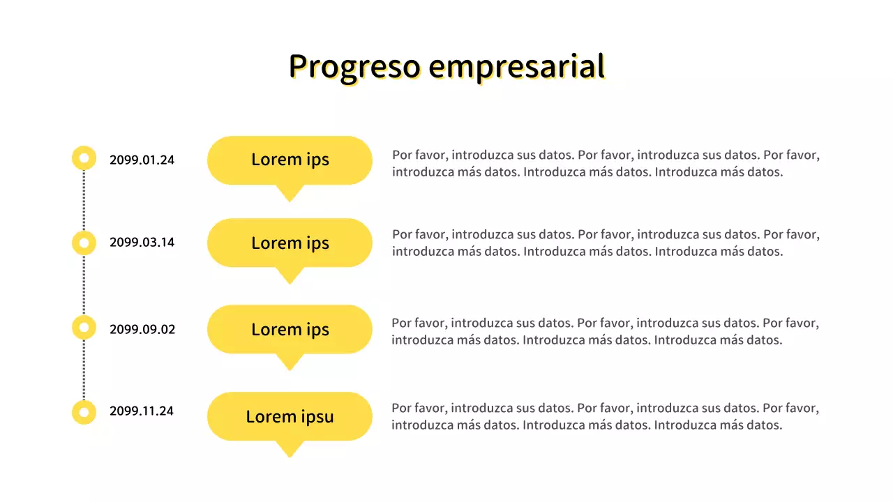 Informe simple del Cuadro de Mando de TI con fondo amarillo