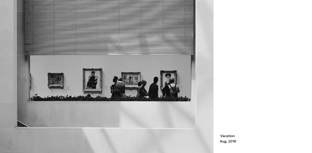 すっきりとした都会的な雰囲気のフォトカレンダー