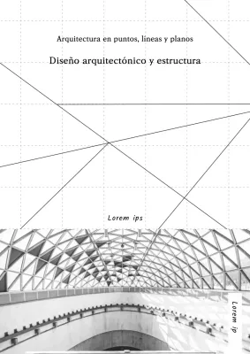 Portada de libro de arquitectura limpia y despejada en blanco y negro