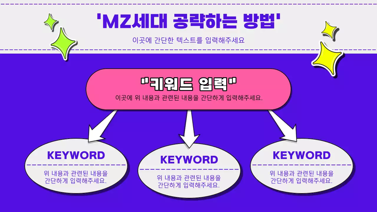 네온색의 키치한 마케팅 세미나 교육자료