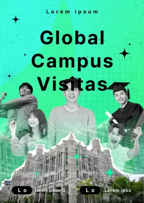 Promueva una visita al campus universitario a la última moda