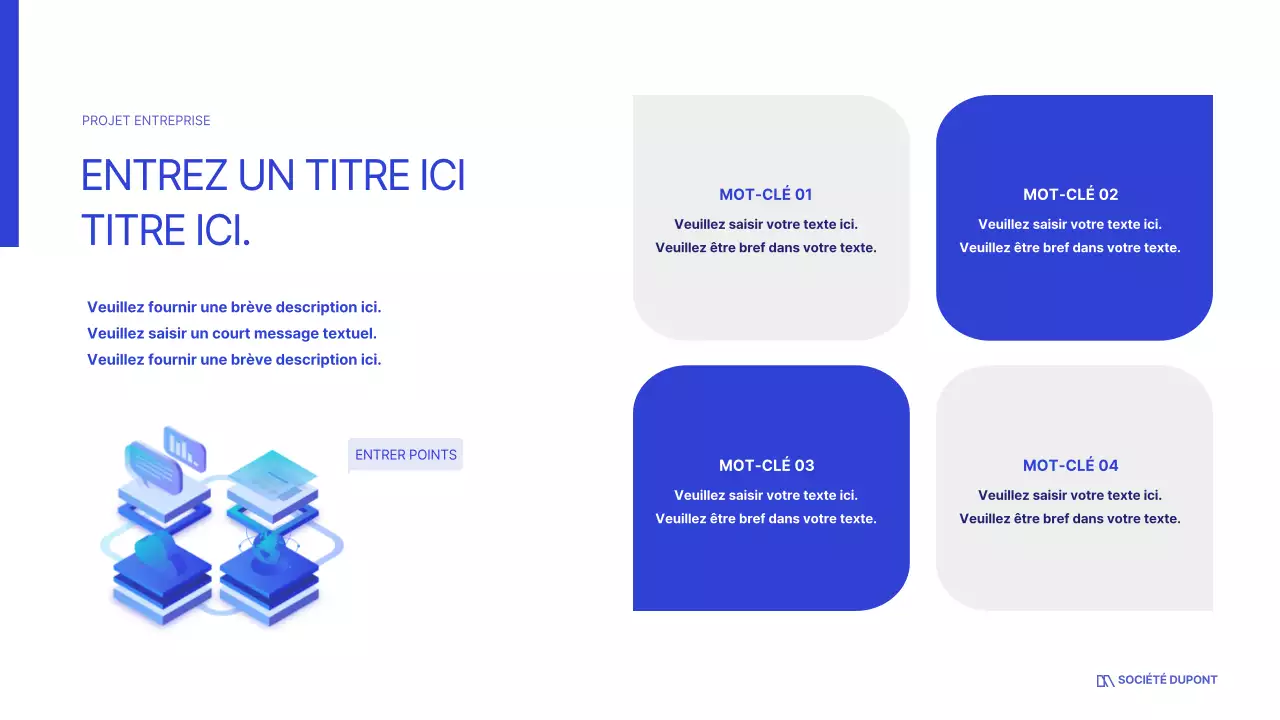 Le blanc et le bleu pour un look professionnel épuré