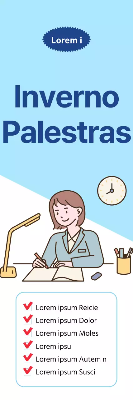 Promova ofertas especiais com um fundo azul claro e branco para um aspeto limpo