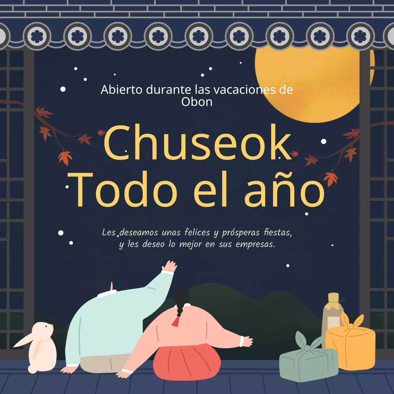 Guía de inauguraciones vacacionales con colores cálidos y toques tradicionales