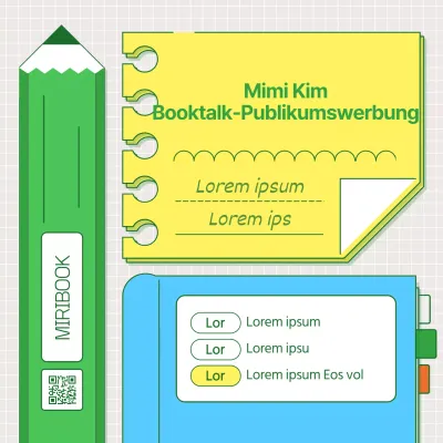 Mit einem farbenfrohen illustrierten Stil ein Publikum für Ihr Buchgespräch gewinnen