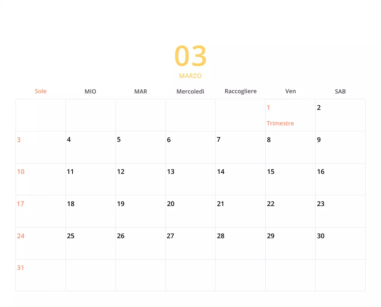 Simpatico calendario da tavolo illustrato verde a tema famiglia