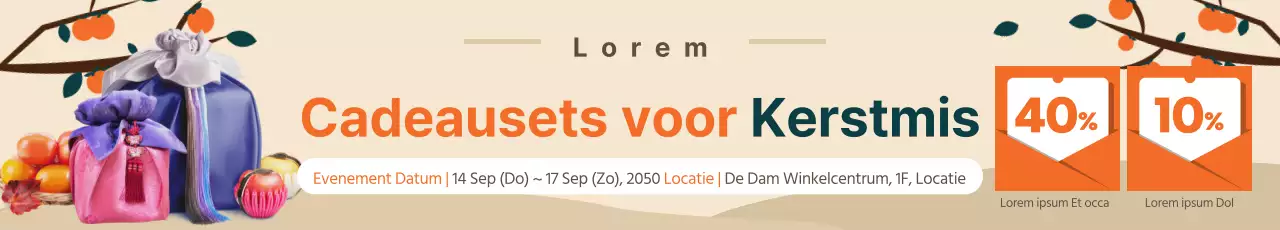 Oranje Chuseok geschenkset voorbestelevenement