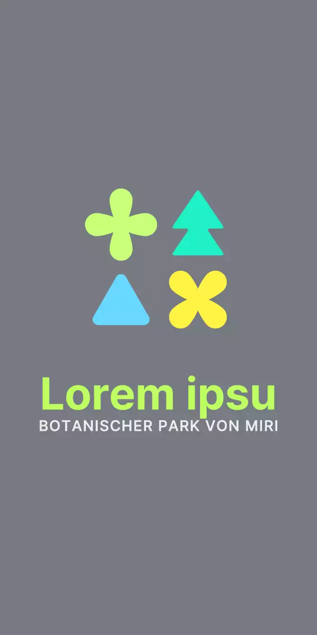 Ein Arboretum-Logo mit einer hellen, jugendlichen Ausstrahlung in bunten Farben