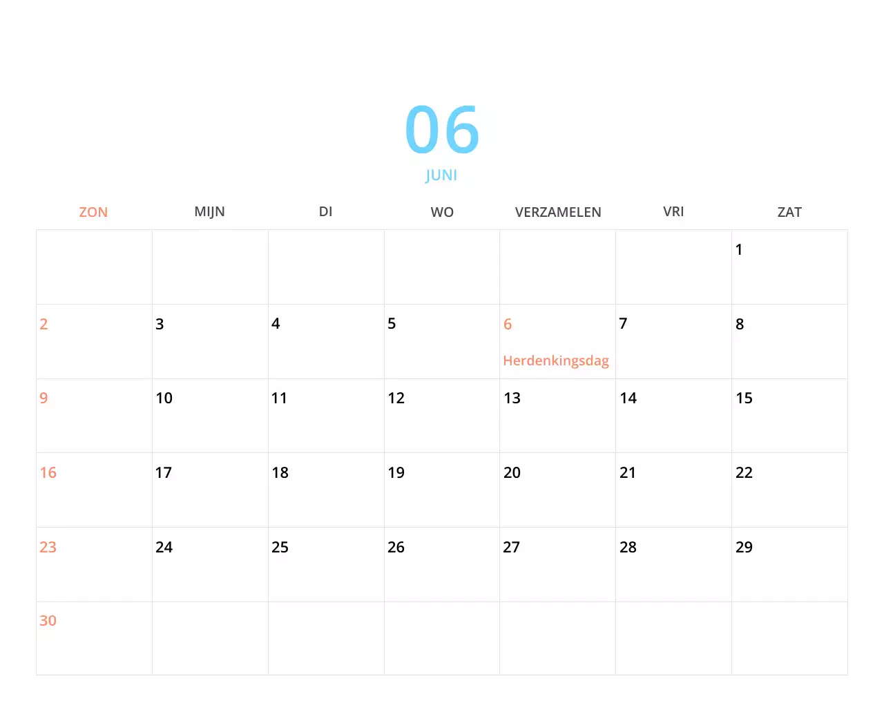 Schattige geïllustreerde groene bureaukalender met familiethema
