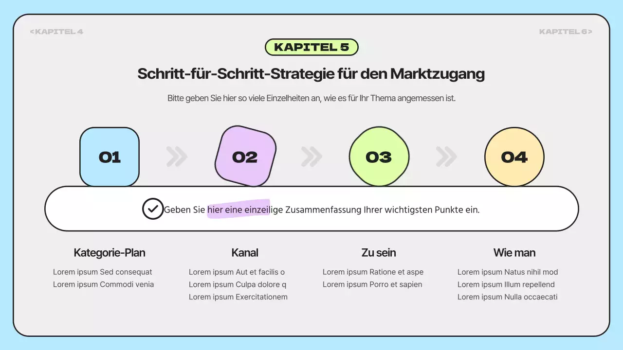 Einfache, regenbogenfarbige Marktforschungsberichte