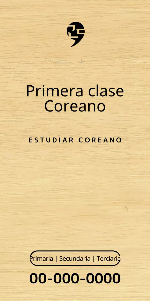 Diseño de una escuela de idiomas con un logotipo negro y sencillo