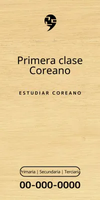Diseño de una escuela de idiomas con un logotipo negro y sencillo