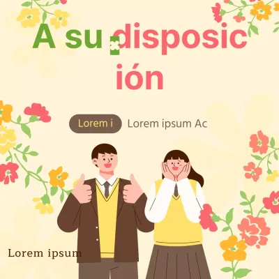 Floristería kitsch en amarillo y chartreuse para promocionar los actos de la temporada de exámenes