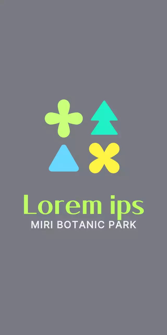 An arboretum logo with a bright, youthful feel in colorful colors