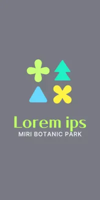 An arboretum logo with a bright, youthful feel in colorful colors