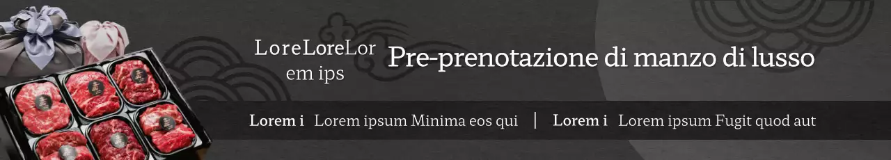 Pre-prenotazione di un lussuoso regalo di manzo nero coreano