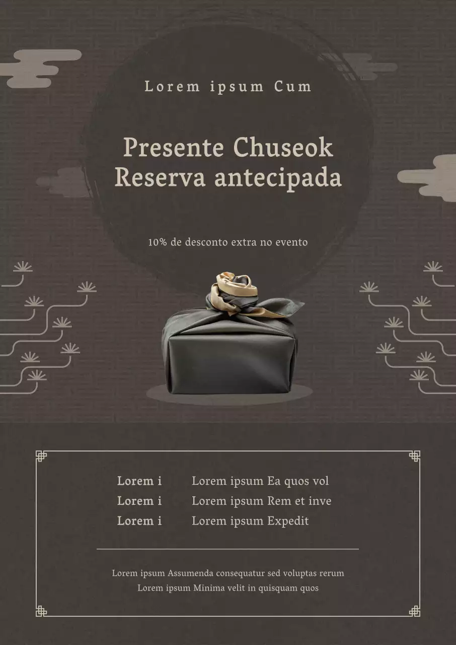 Pré-encomenda de presentes de Natal com um toque castanho e tradicional