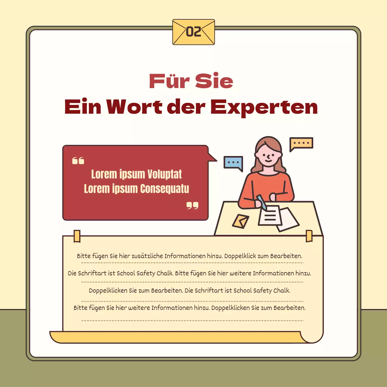 Eine einfache gelbe und khakifarbene Notrufsäule