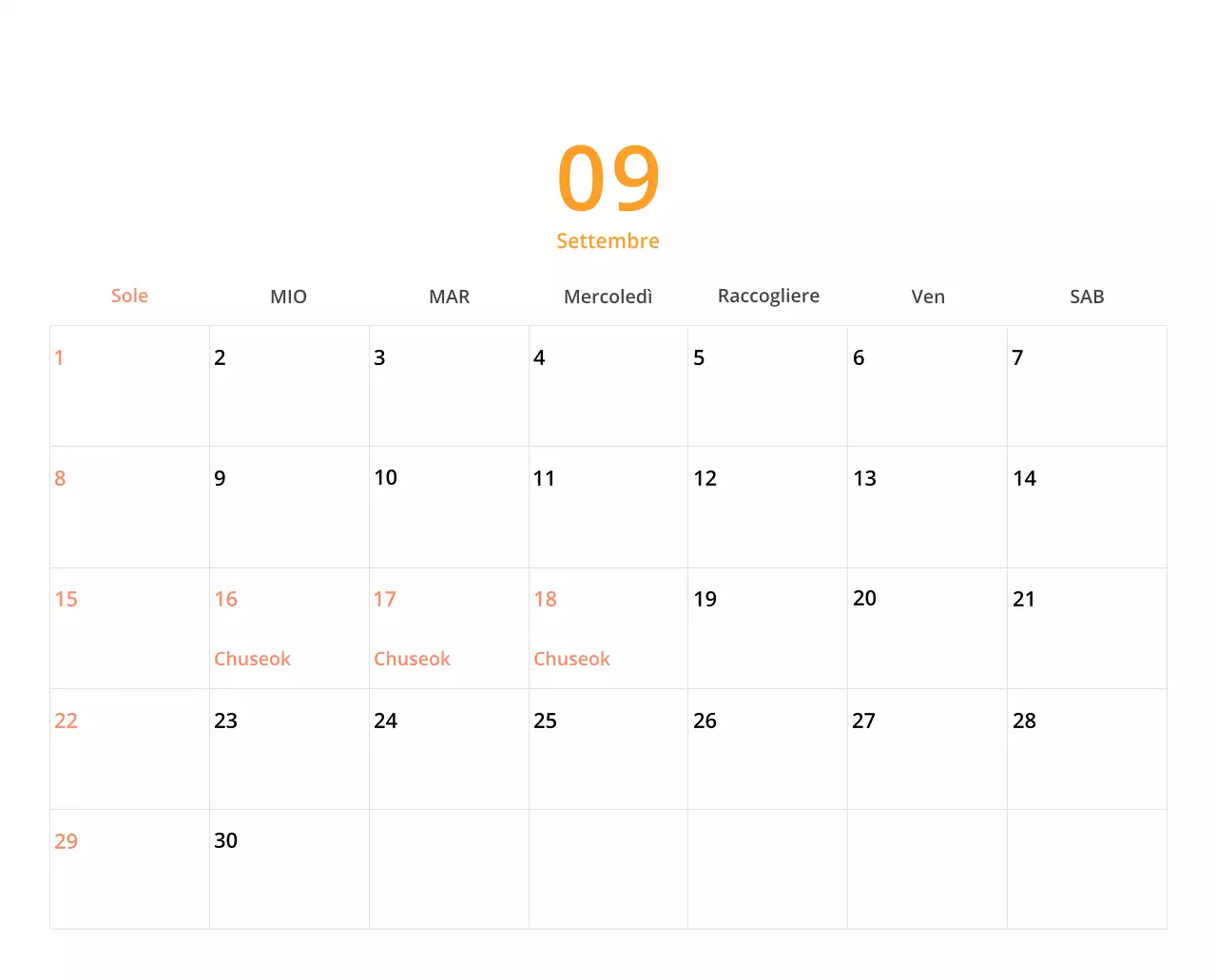 Simpatico calendario da tavolo illustrato verde a tema famiglia