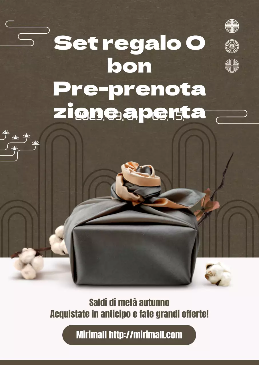 Pre-ordine dei set regalo Chuseok con un lussuoso sfondo marrone