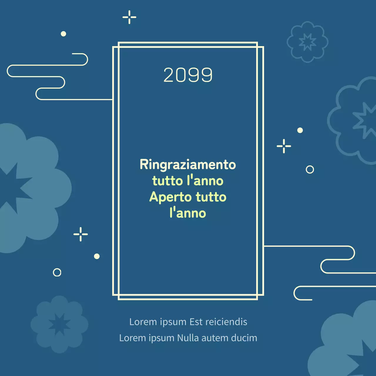 Annuncio Chuseok con motivo tradizionale e accenti chartreuse