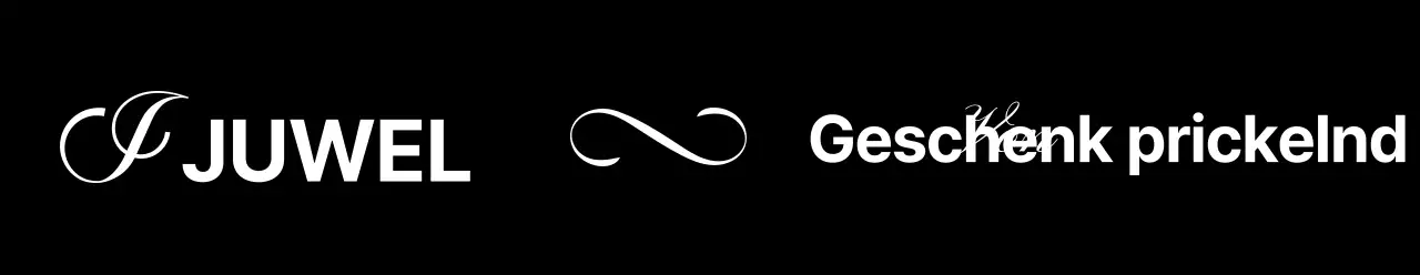 Schwarzes Schmuck-Marken-Packband